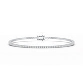 Simple Round 1.48 CT Lab Diamond Bracelet